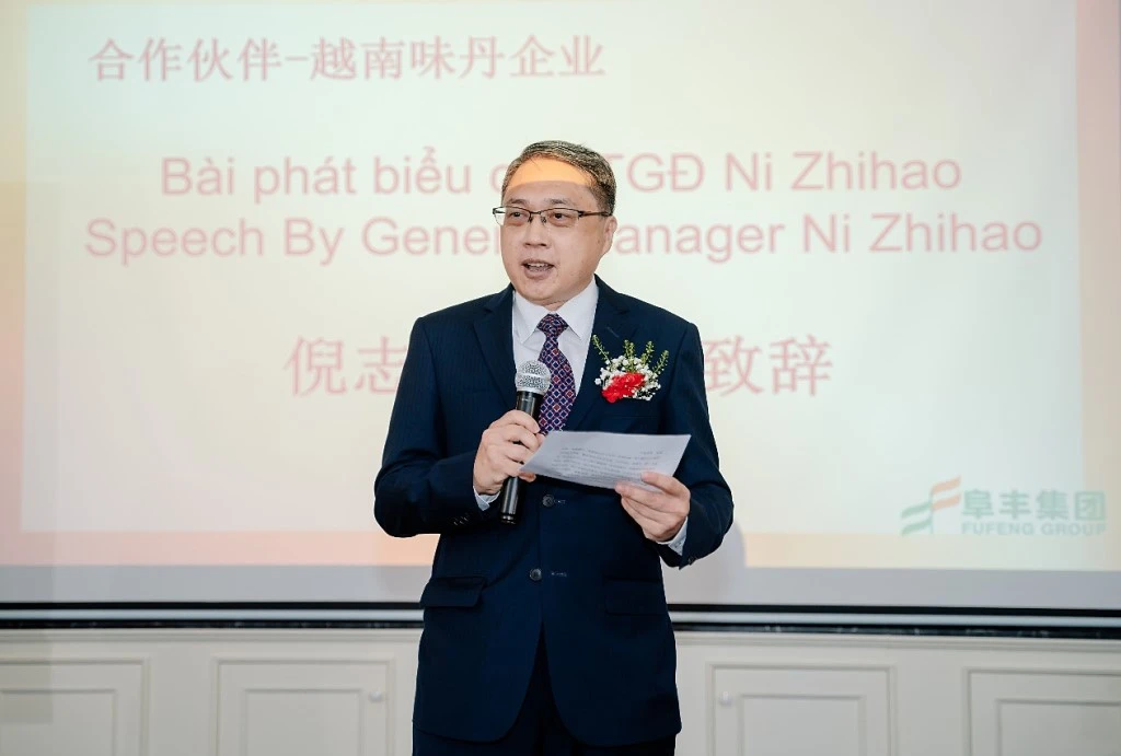 Phát biểu của ông Ni Chih-Hao - Tổng giám đốc Công ty Vedan Việt Nam